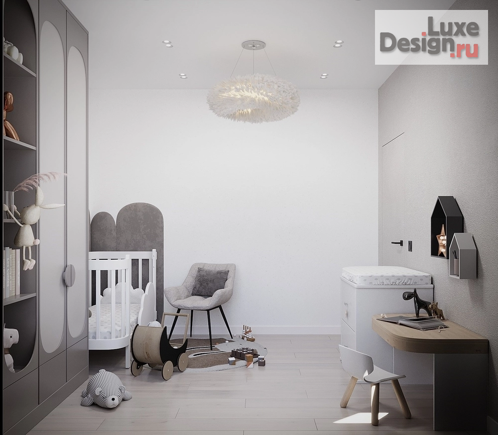 Дизайн интерьера трехкомнатной квартиры "Латте Арт" (фото 14)