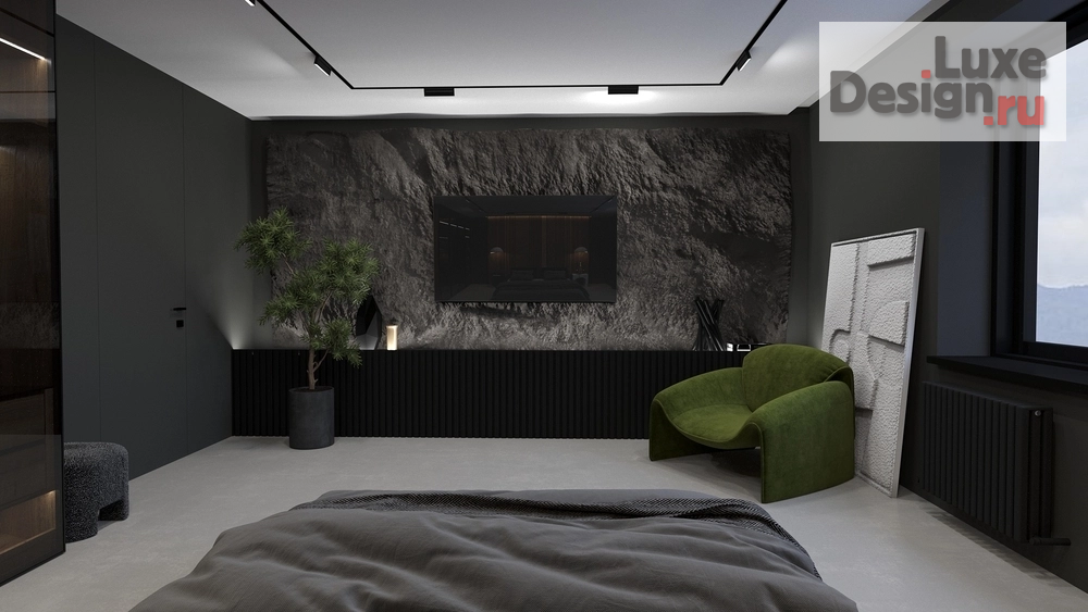 Дизайн интерьера двухкомнатной квартиры "Премиум Обсидиан" (фото 13)