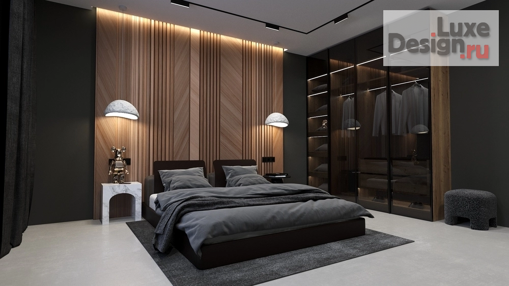 Дизайн интерьера двухкомнатной квартиры "Премиум Обсидиан" (фото 10)