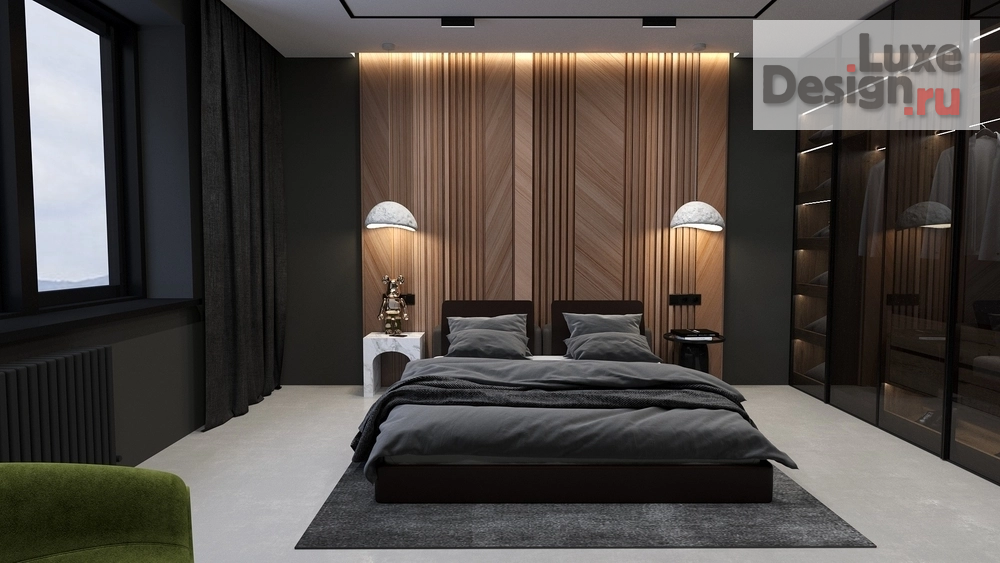 Дизайн интерьера двухкомнатной квартиры "Премиум Обсидиан" (фото 8)