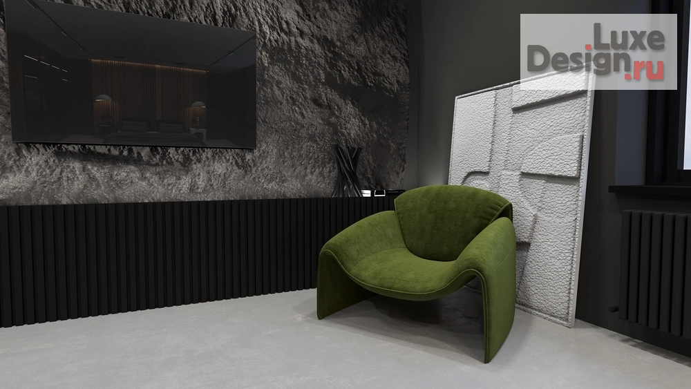 Дизайн интерьера двухкомнатной квартиры "Премиум Обсидиан" (фото 14)