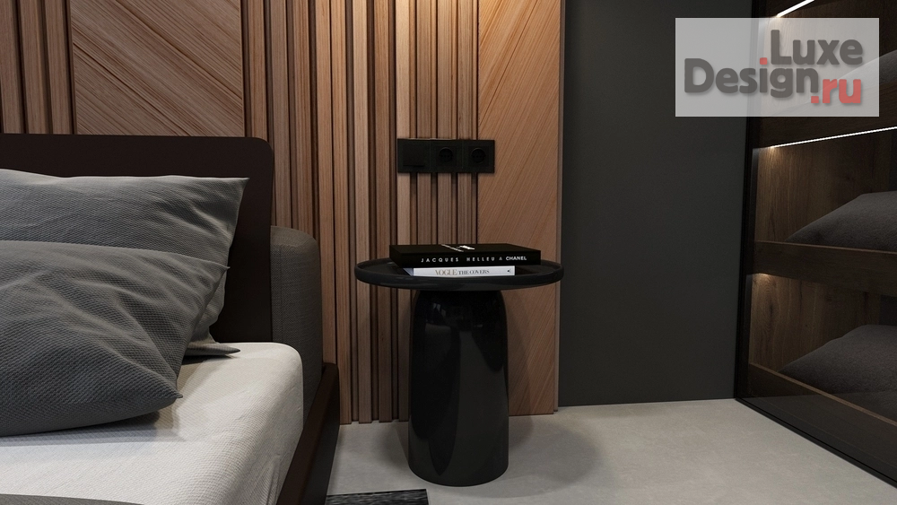 Дизайн интерьера двухкомнатной квартиры "Премиум Обсидиан" (фото 11)