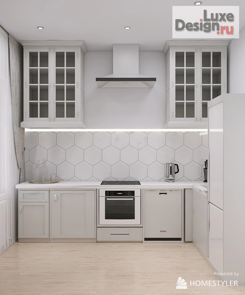 Дизайн интерьера двухкомнатной квартиры "Неоклассика" (фото 6)