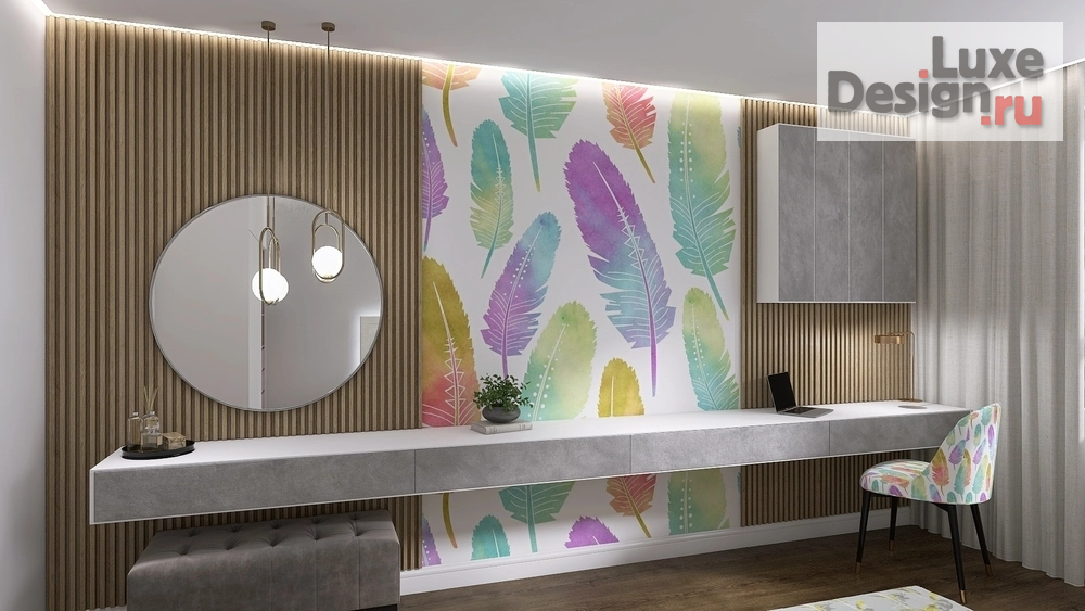 Дизайн интерьера трехкомнатной квартиры "Концептуальный дизайн интерьера трех комнатной квартиры дополнен 3д туром с виртуальной реальностью." (фото 2)