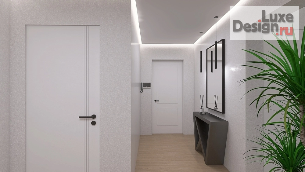 Дизайн интерьера трехкомнатной квартиры "Концептуальный дизайн интерьера трех комнатной квартиры дополнен 3д туром с виртуальной реальностью." (фото 6)