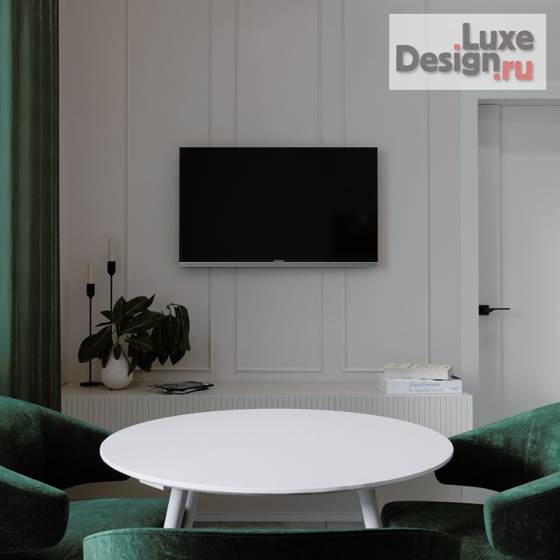 Дизайн интерьера двухкомнатной квартиры "Green space" (фото 3)