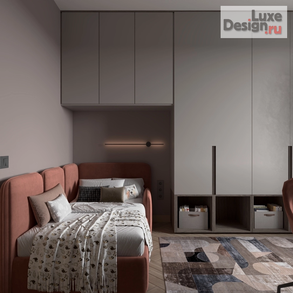 Дизайн интерьера двухкомнатной квартиры "Квартира для семьи из трёх человек" (фото 14)