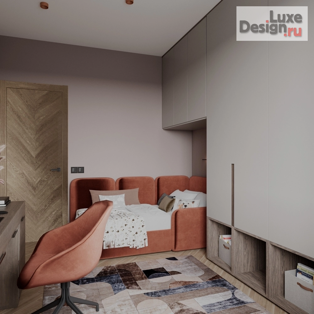 Дизайн интерьера двухкомнатной квартиры "Квартира для семьи из трёх человек" (фото 17)