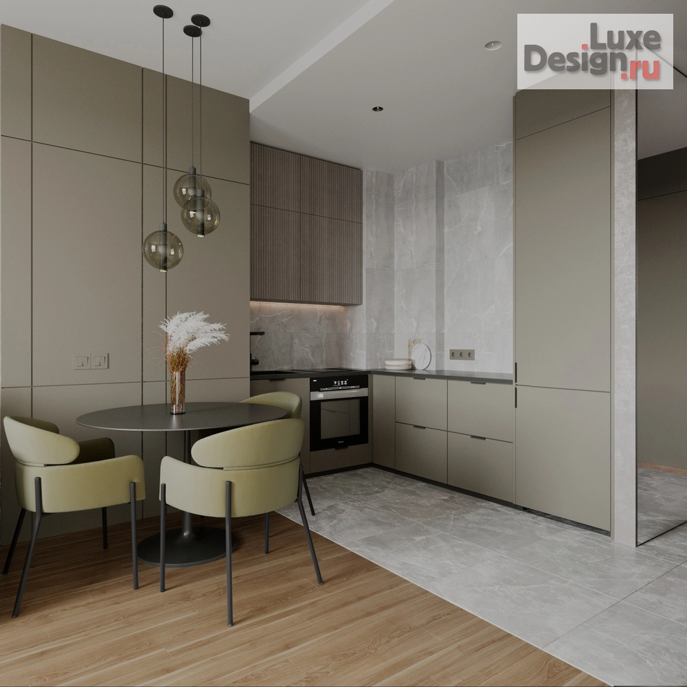 Дизайн интерьера двухкомнатной квартиры "Квартира для семьи из трёх человек" (фото 11)