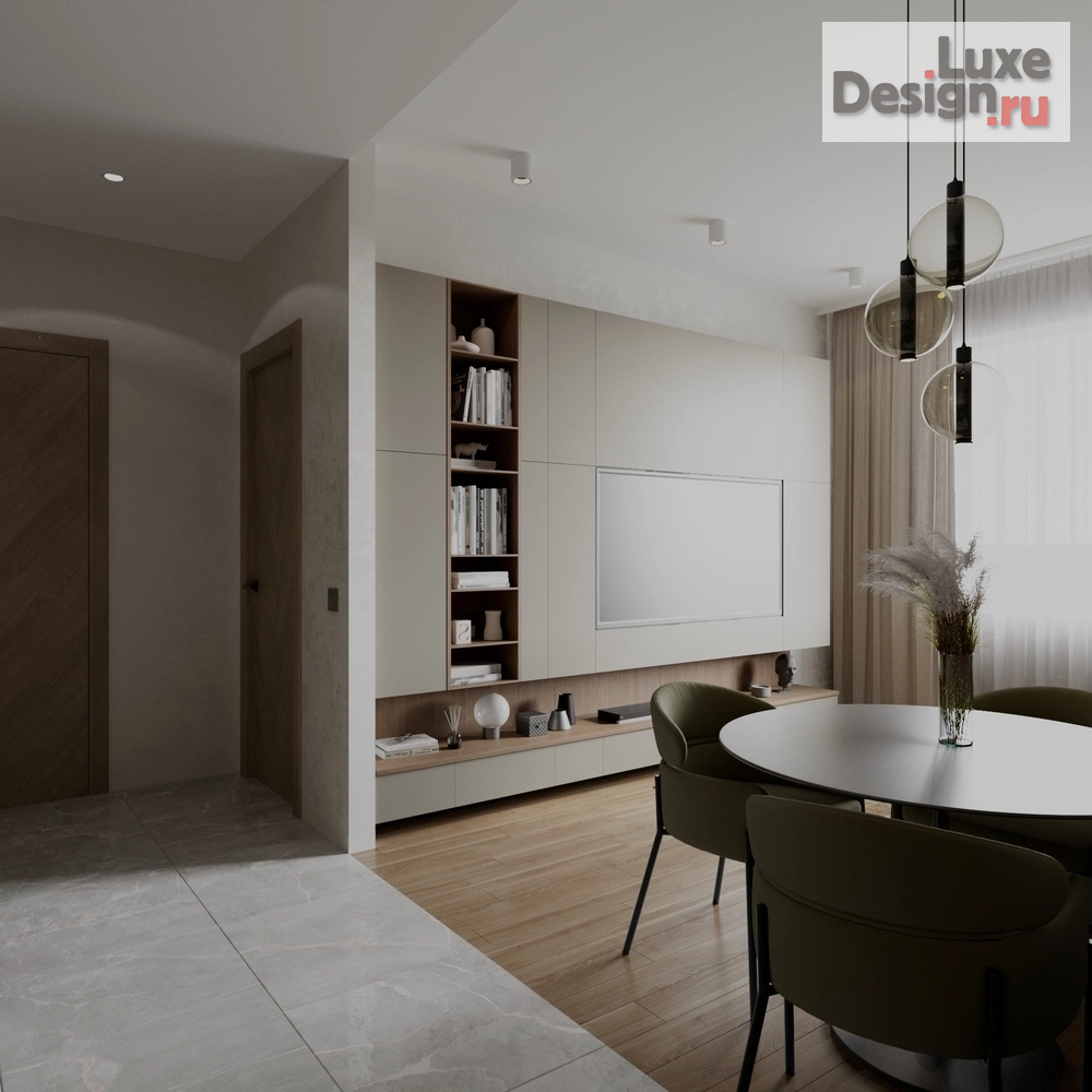 Дизайн интерьера двухкомнатной квартиры "Квартира для семьи из трёх человек" (фото 13)