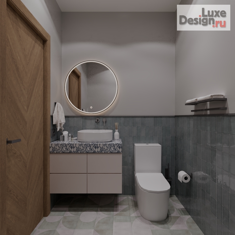 Дизайн интерьера двухкомнатной квартиры "Квартира для семьи из трёх человек" (фото 29)