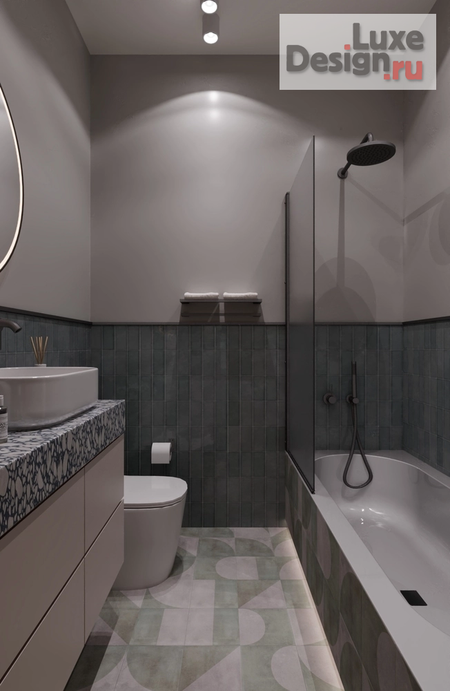 Дизайн интерьера двухкомнатной квартиры "Квартира для семьи из трёх человек" (фото 30)