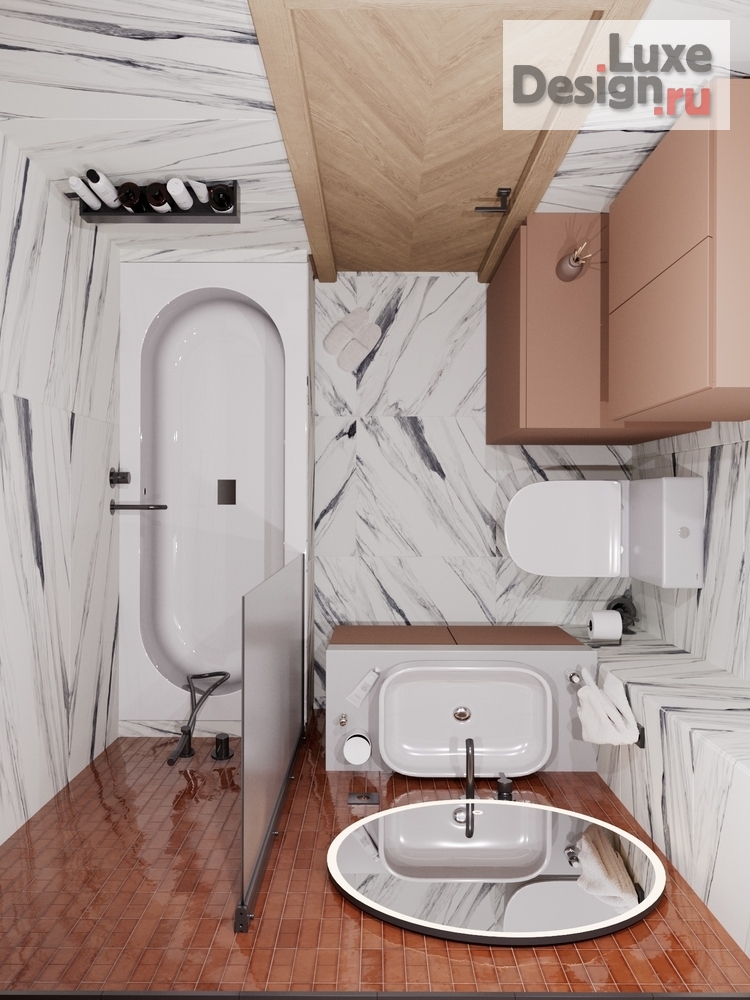 Дизайн интерьера двухкомнатной квартиры "Квартира для семьи из трёх человек" (фото 19)