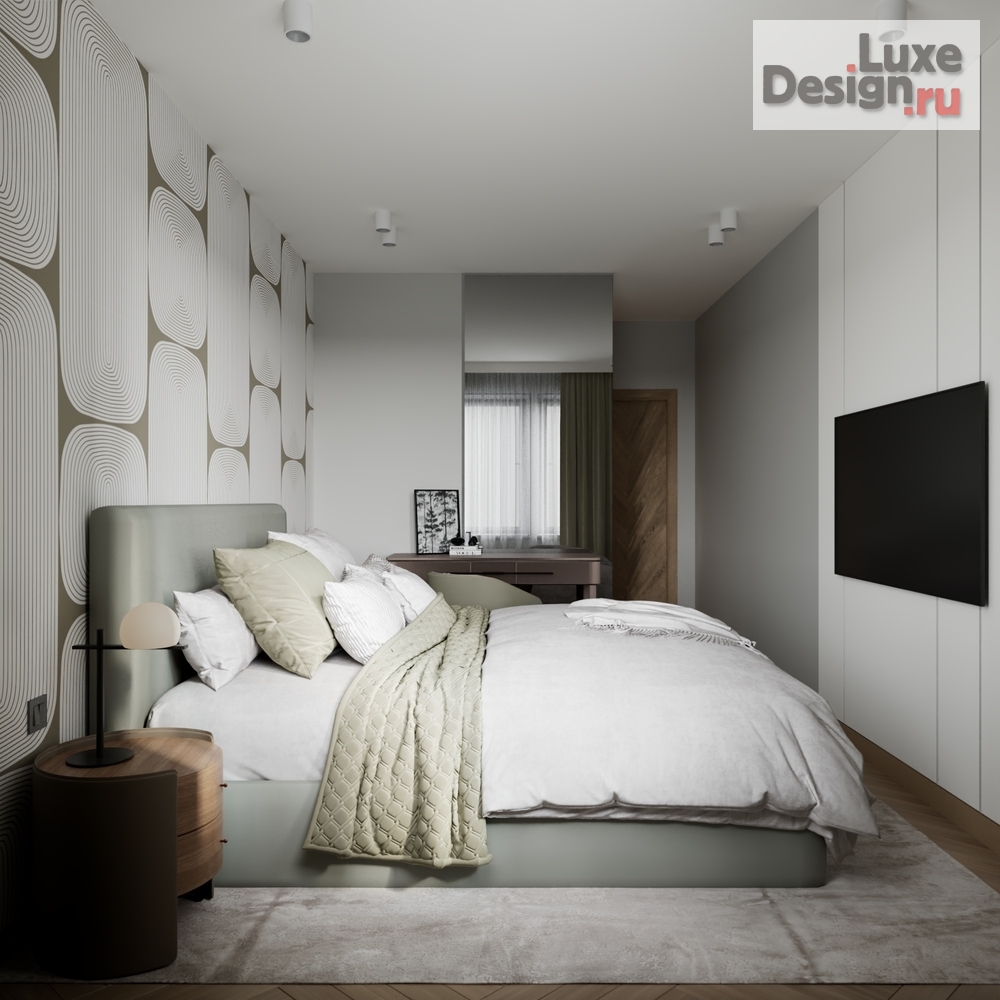 Дизайн интерьера двухкомнатной квартиры "Квартира для семьи из трёх человек" (фото 27)