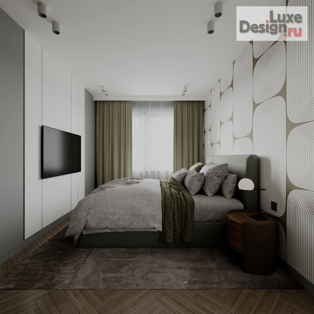 Дизайн интерьера двухкомнатной квартиры "Квартира для семьи из трёх человек" (фото 24)