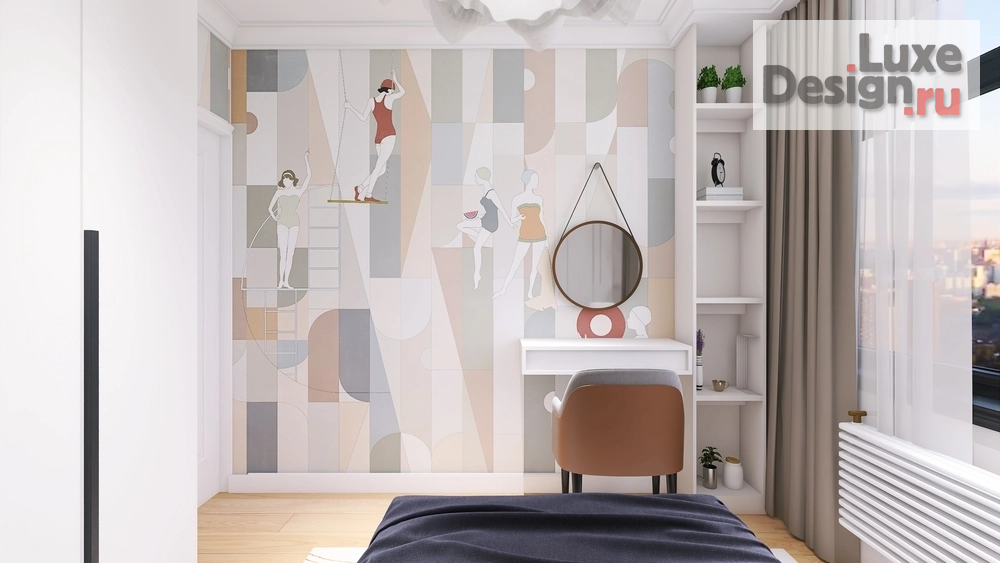 Дизайн интерьера трехкомнатной квартиры "Проект "Запрещено запрещать" ЖК «Headliner» 68 кв.м Москва" (фото 15)