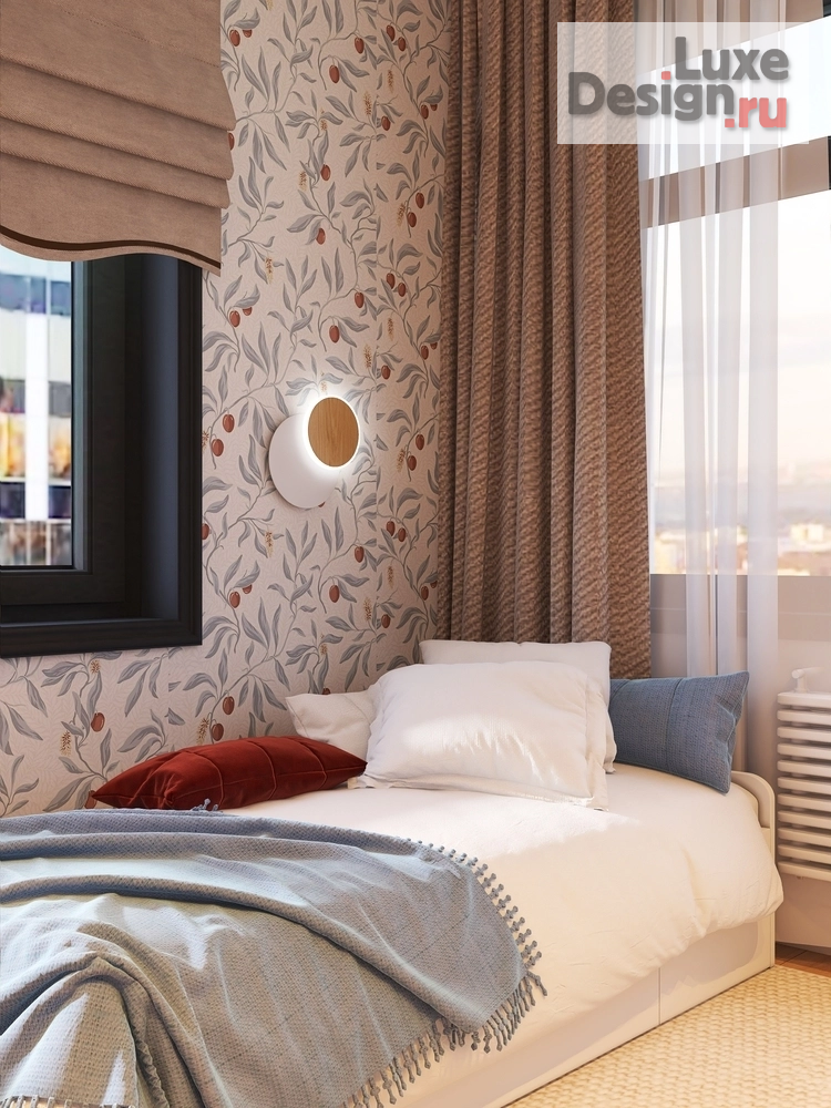 Дизайн интерьера трехкомнатной квартиры "Проект "Запрещено запрещать" ЖК «Headliner» 68 кв.м Москва" (фото 20)