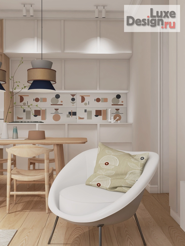 Дизайн интерьера трехкомнатной квартиры "Проект "Запрещено запрещать" ЖК «Headliner» 68 кв.м Москва" (фото 10)