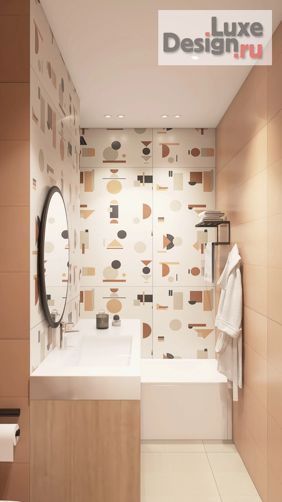 Дизайн интерьера трехкомнатной квартиры "Проект "Запрещено запрещать" ЖК «Headliner» 68 кв.м Москва" (фото 28)