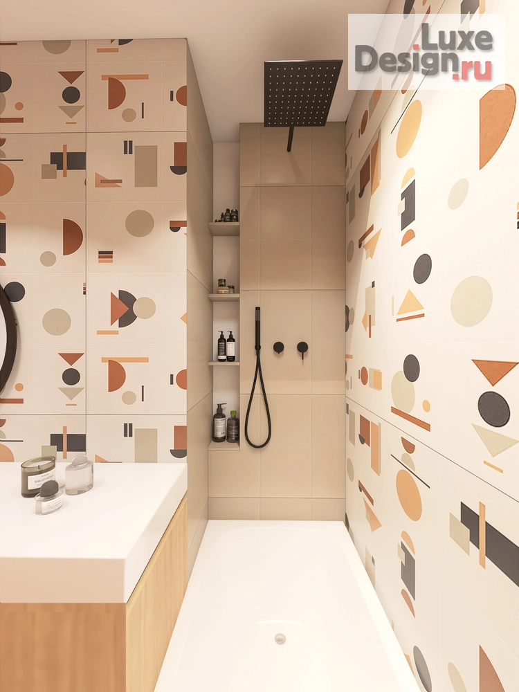 Дизайн интерьера трехкомнатной квартиры "Проект "Запрещено запрещать" ЖК «Headliner» 68 кв.м Москва" (фото 30)