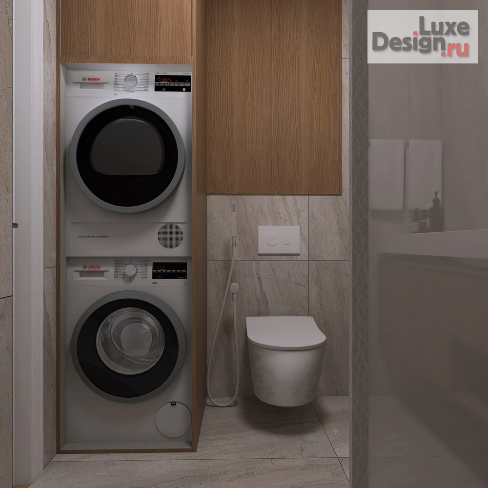 Дизайн интерьера трехкомнатной квартиры "Квартира ЖК  "Homecity" 60 кв м. для семьи из трех человек" (фото 19)