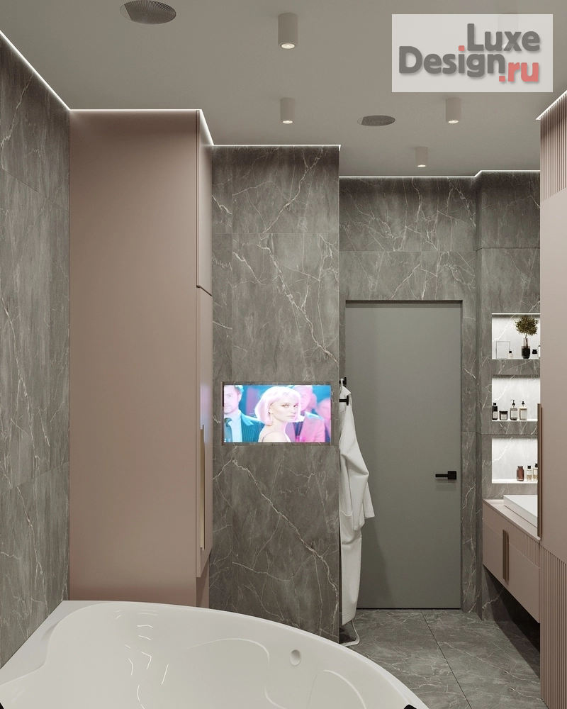 Дизайн интерьера трехкомнатной квартиры "Дизайн-проект кварты в современном стиле. ЖК "Испанские кварталы"" (фото 18)