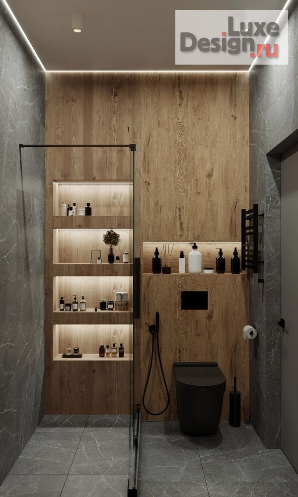 Дизайн интерьера трехкомнатной квартиры "Дизайн-проект кварты в современном стиле. ЖК "Испанские кварталы"" (фото 35)