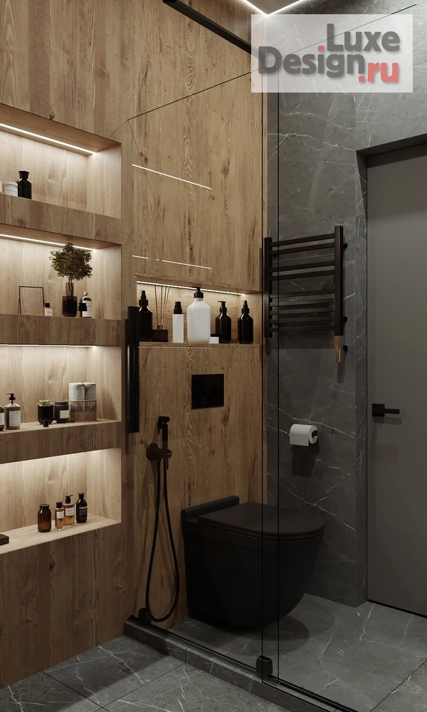 Дизайн интерьера трехкомнатной квартиры "Дизайн-проект кварты в современном стиле. ЖК "Испанские кварталы"" (фото 39)