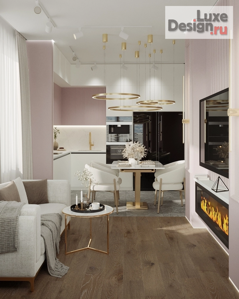 Дизайн интерьера трехкомнатной квартиры "Дизайн-проект кварты в современном стиле. ЖК "Испанские кварталы"" (фото 51)