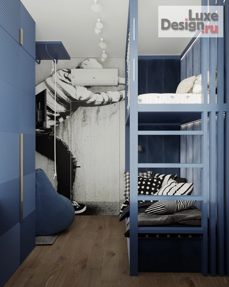 Дизайн интерьера трехкомнатной квартиры "Дизайн-проект кварты в современном стиле. ЖК "Испанские кварталы"" (фото 6)