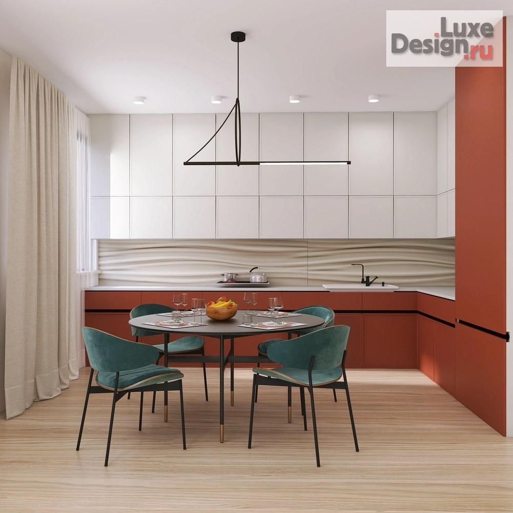 Частная архитектура "Дизайн квартиры в современном стиле с яркими акцентами" (фото 2)