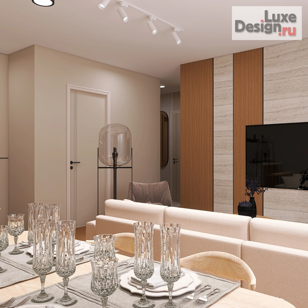 Дизайн интерьера двухкомнатной квартиры "Дизайн-проект квартиры в современном стиле" (фото 9)