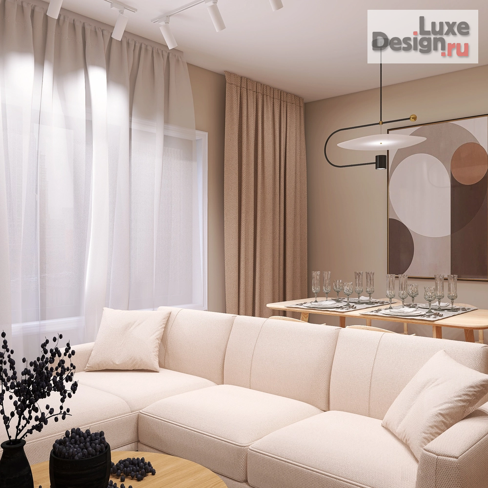 Дизайн интерьера двухкомнатной квартиры "Дизайн-проект квартиры в современном стиле" (фото 17)