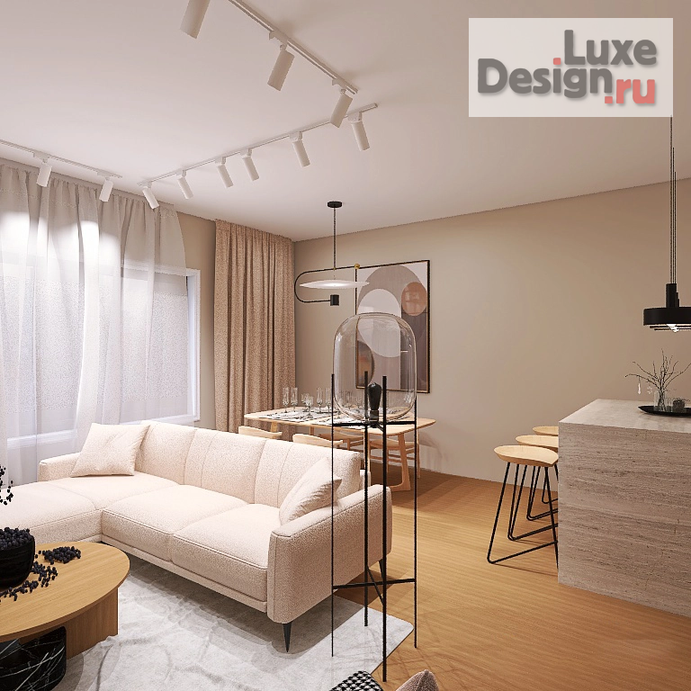 Дизайн интерьера двухкомнатной квартиры "Дизайн-проект квартиры в современном стиле" (фото 19)