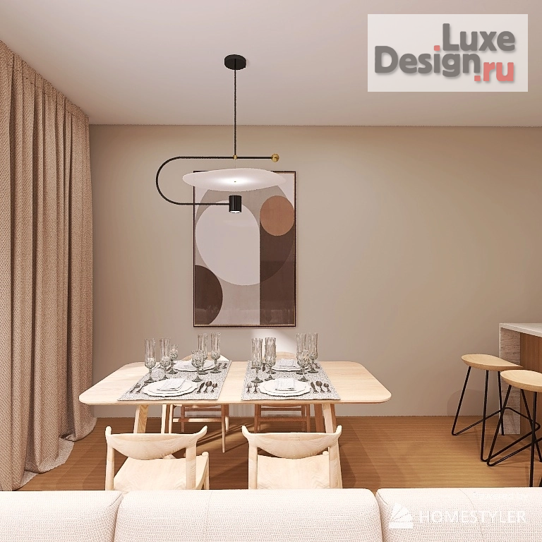 Дизайн интерьера двухкомнатной квартиры "Дизайн-проект квартиры в современном стиле" (фото 20)