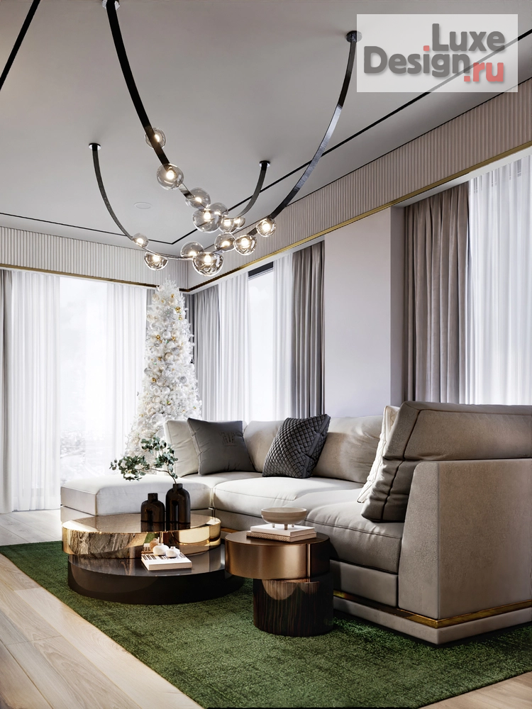 Дизайн интерьера четырехкомнатной квартиры "Квартира ЖК Праймпарк" (фото 2)