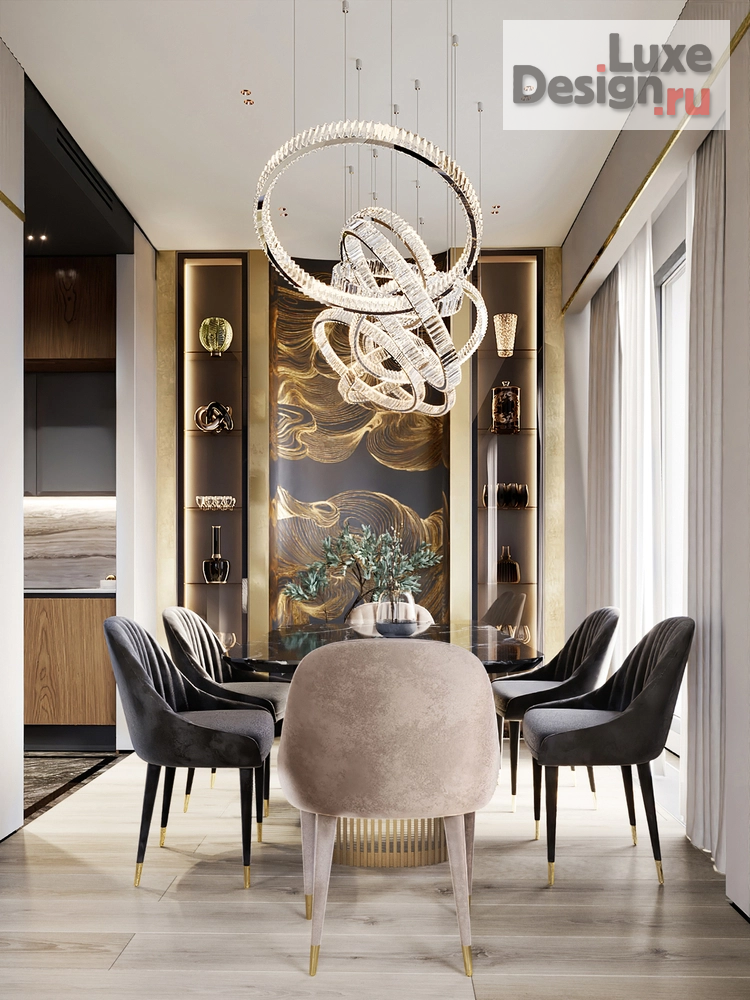 Дизайн интерьера четырехкомнатной квартиры "Квартира ЖК Праймпарк" (фото 6)