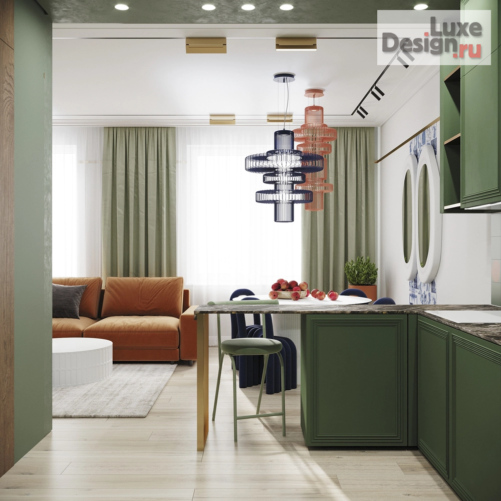 Дизайн интерьера двухкомнатной квартиры "Квартира ЖК Символ" (фото 2)