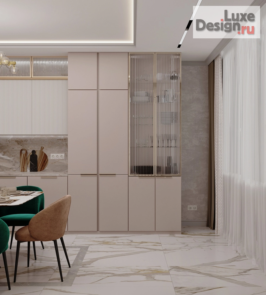 Дизайн интерьера трехкомнатной квартиры "ЖК Headliner (108 m²)" (фото 7) от дизайнера Шуманская Дарья Дизайн интерьера трехкомнатной квартиры "ЖК Headliner (108 m²)" (фото 7)