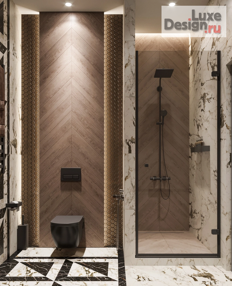 Дизайн интерьера двухкомнатной квартиры "ЖК ВТБ Арена парк (65 m²)" (фото 15)