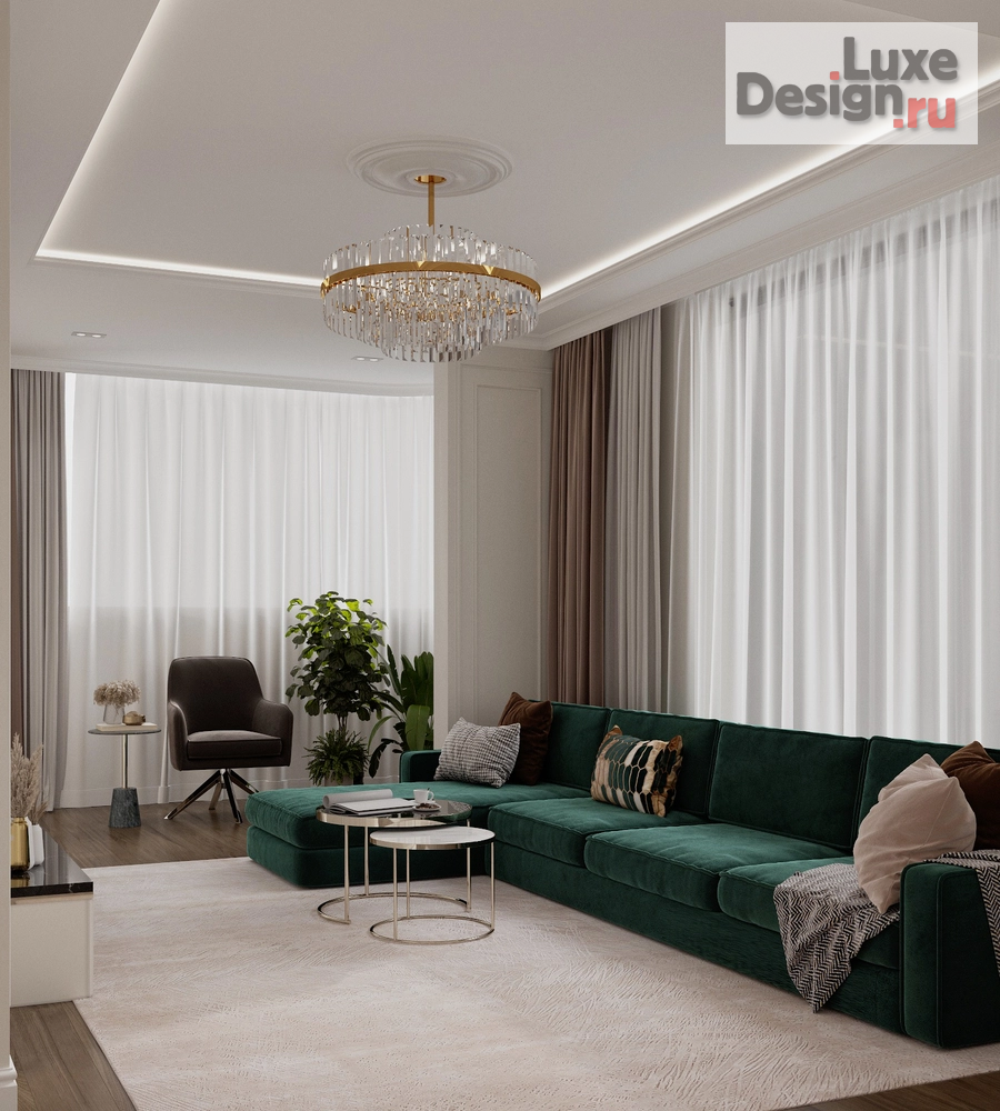 Дизайн интерьера трехкомнатной квартиры "ЖК Headliner (108 m²)" (фото 24) от дизайнера Шуманская Дарья Дизайн интерьера трехкомнатной квартиры "ЖК Headliner (108 m²)" (фото 24)