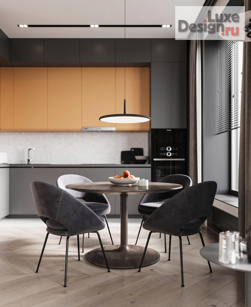 Дизайн интерьера двухкомнатной квартиры "ЖК ВТБ Арена парк (65 m²)" (фото 3)