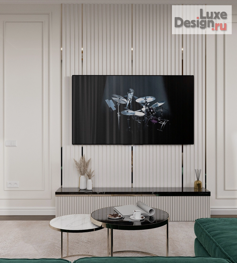 Дизайн интерьера трехкомнатной квартиры "ЖК Headliner (108 m²)" (фото 27) от дизайнера Шуманская Дарья Дизайн интерьера трехкомнатной квартиры "ЖК Headliner (108 m²)" (фото 27)