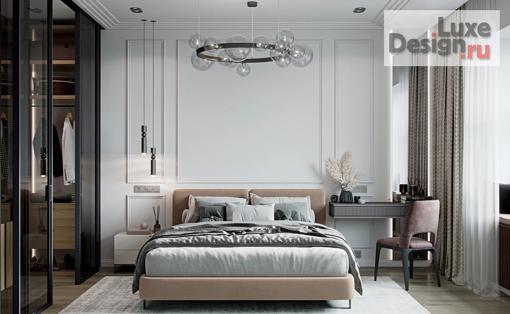 Дизайн интерьера спальни "Дизайн спальни" (фото 1) от дизайнера Шуманская Дарья Дизайн интерьера спальни "Дизайн спальни" (фото 1)
