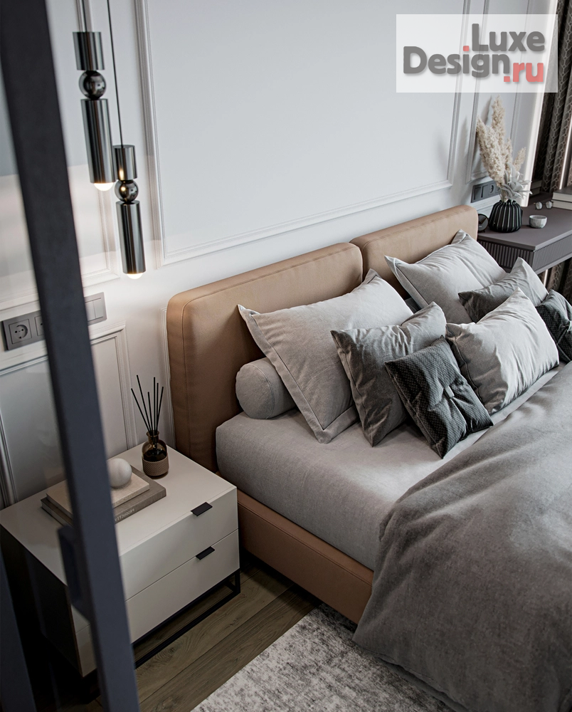 Дизайн интерьера спальни "Дизайн спальни" (фото 3) от дизайнера Шуманская Дарья Дизайн интерьера спальни "Дизайн спальни" (фото 3)