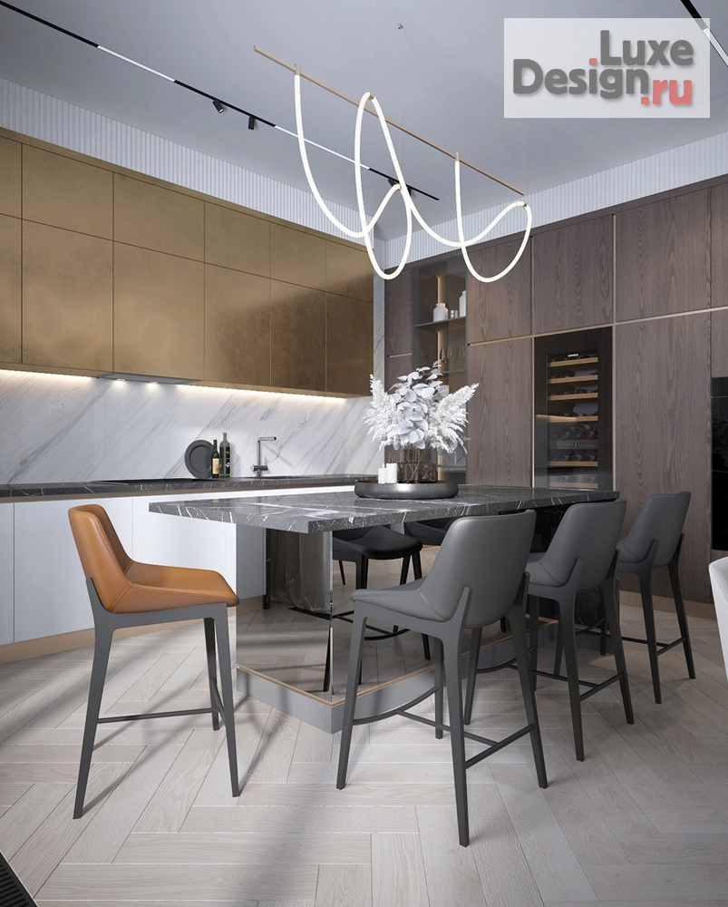 Дизайн интерьера трехкомнатной квартиры "ЖК Вишневый сад" (фото 3)