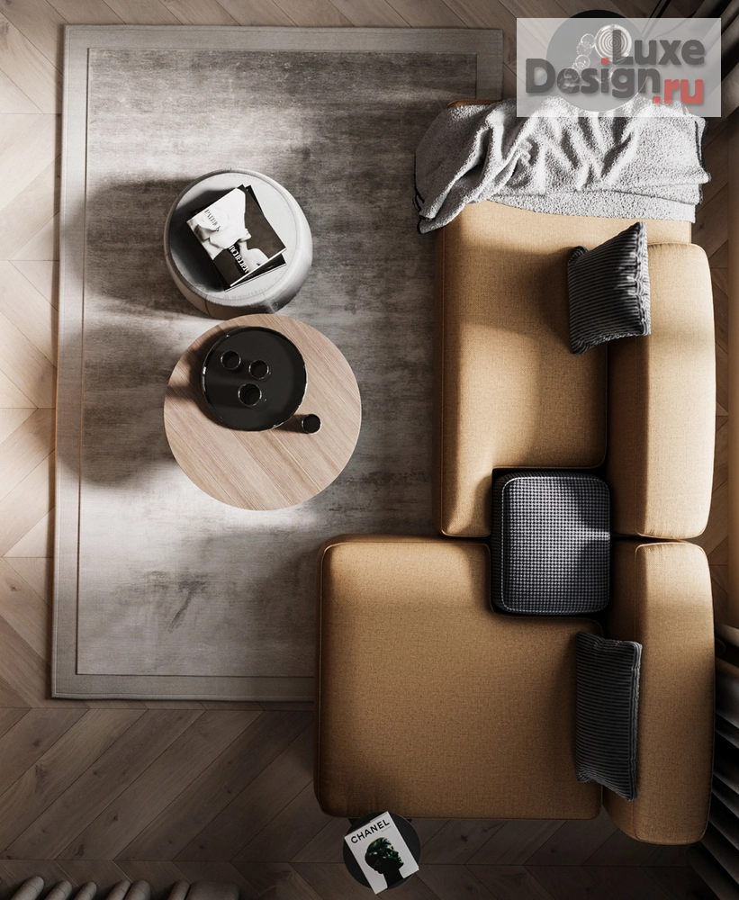 Дизайн интерьера двухкомнатной квартиры "ЖК ВТБ Арена парк (65 m²)" (фото 5)