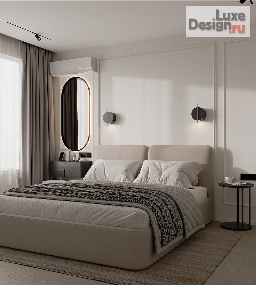 Дизайн интерьера квартиры студии "Дизайн спальни (12,53 m²)" (фото 3)