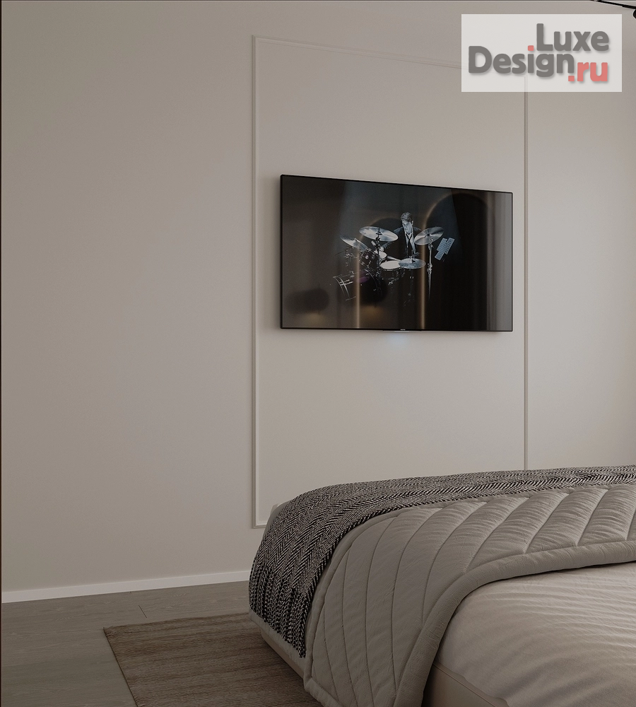 Дизайн интерьера квартиры студии "Дизайн спальни (12,53 m²)" (фото 5)