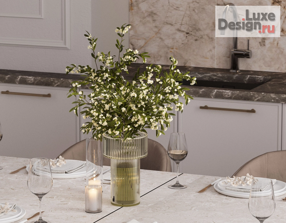 Дизайн интерьера двухкомнатной квартиры "ЖК PRIMAVERA (86,5 m²)" (фото 5)